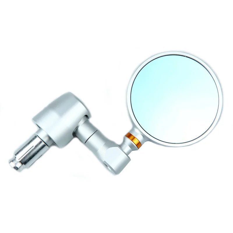 motor mirror fit for 13 - 14mm 17 - 19mm inner diameter handle bar motorcycle round retrofit anti - glare CNC rearview mirrorJSLMotors