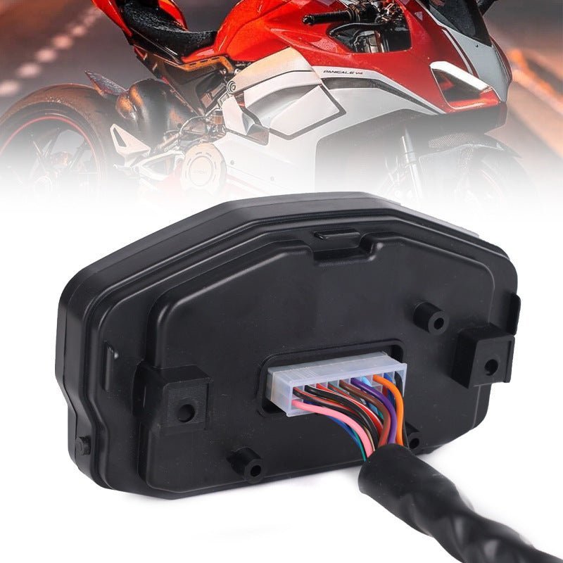 Motorcycle Modified LED LCD Instrument 12v Universal Tachometer Digital Odometer Multi - function SpeedometerJSLMotors